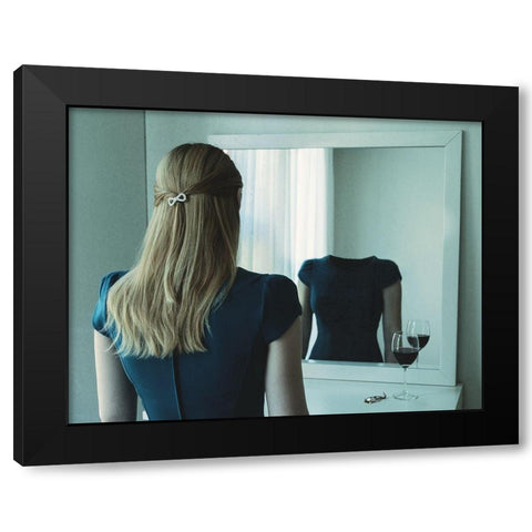 Emty inside Black Modern Wood Framed Art Print with Double Matting by Helerand, Roland