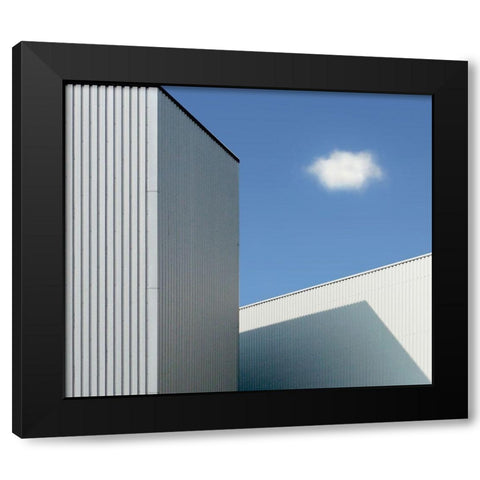 Cloud Black Modern Wood Framed Art Print by Van Maastricht, Henk