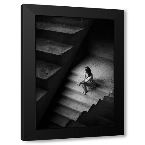 Untitled No 4821 Black Modern Wood Framed Art Print by Kisworo, Sebastian