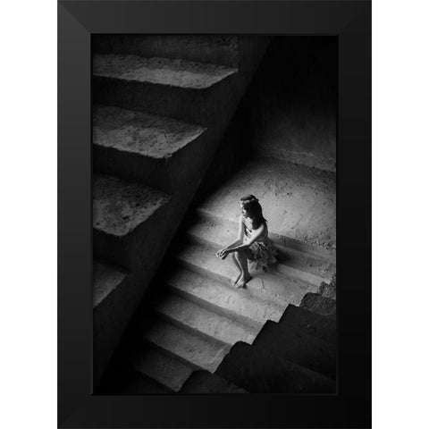 Untitled No 4821 Black Modern Wood Framed Art Print by Kisworo, Sebastian