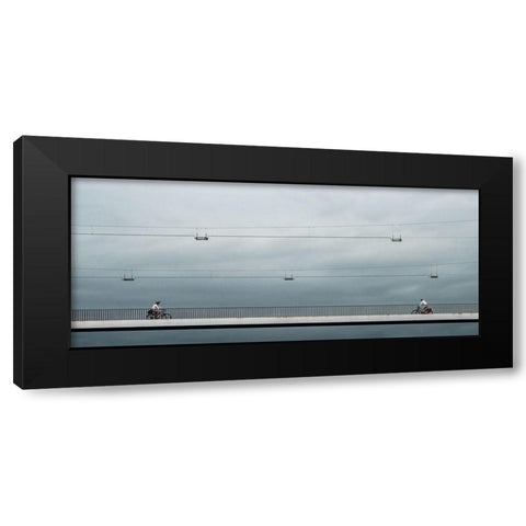 The one second encounter... Black Modern Wood Framed Art Print with Double Matting by Claes, Gilbert