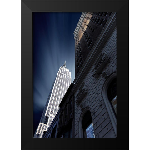 Skyscraper Black Modern Wood Framed Art Print by Del Grosso, Sebastien
