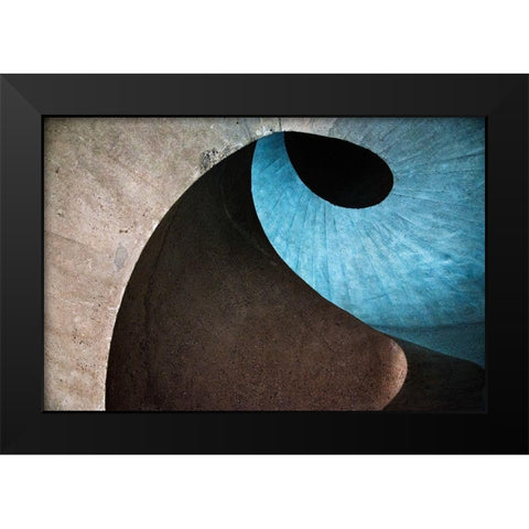 concrete wave Black Modern Wood Framed Art Print by Wride, Linda