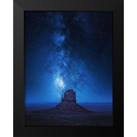 Monument Milkyway Black Modern Wood Framed Art Print by Pablo De, Juan