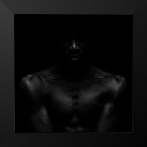 All the shades of Black Black Modern Wood Framed Art Print by Odorizzi, Patrick