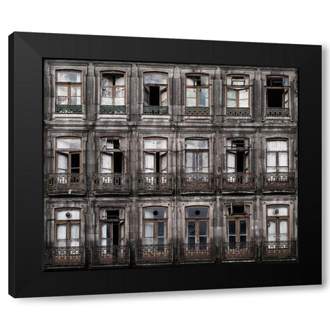 Decay Black Modern Wood Framed Art Print by Osuna, Fran