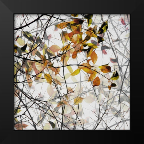 autumn song Black Modern Wood Framed Art Print by Claes, Gilbert