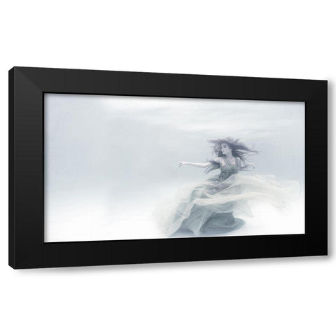 shape of a sound Black Modern Wood Framed Art Print with Double Matting by Afandi, Yusuf