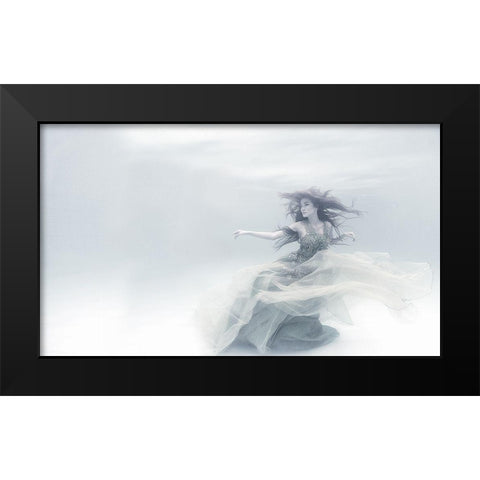 shape of a sound Black Modern Wood Framed Art Print by Afandi, Yusuf