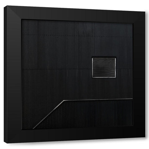 The hatch Black Modern Wood Framed Art Print by Claes, Gilbert