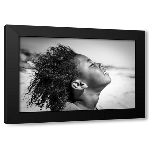 Feeling the sun and wind Black Modern Wood Framed Art Print with Double Matting by Salgado Gispert, Gloria