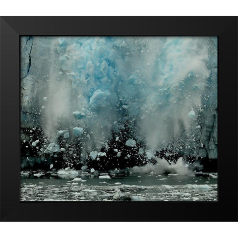 End of the World Black Modern Wood Framed Art Print by Tzur, Yair