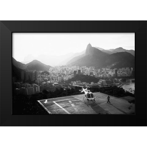 Rio Black Modern Wood Framed Art Print by Virgone, Marco