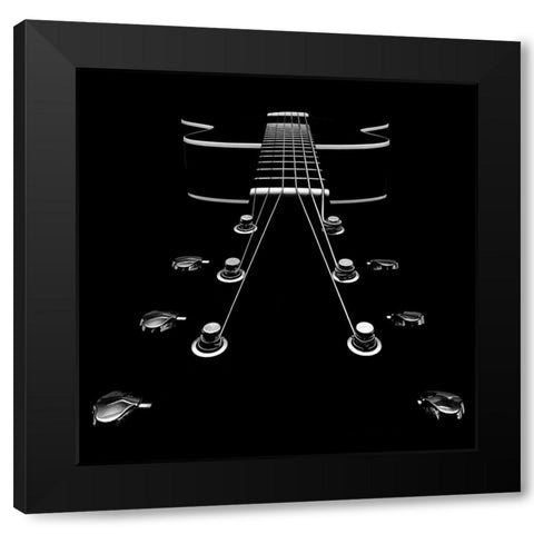 My New Baby Black Modern Wood Framed Art Print with Double Matting by Lennert Simonsen, Kim