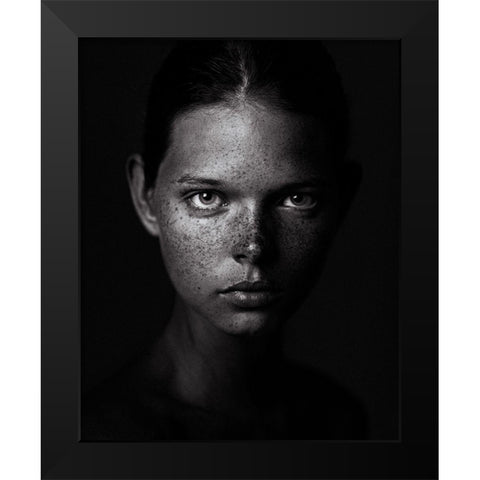 Untitled No 6458 Black Modern Wood Framed Art Print by Rudoi, Danil