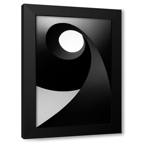 Time for Light Black Modern Wood Framed Art Print with Double Matting by Abrantes, Paulo