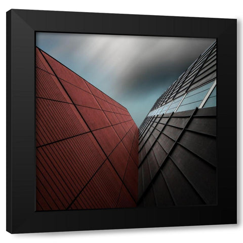 the visOr Black Modern Wood Framed Art Print by Claes, Gilbert