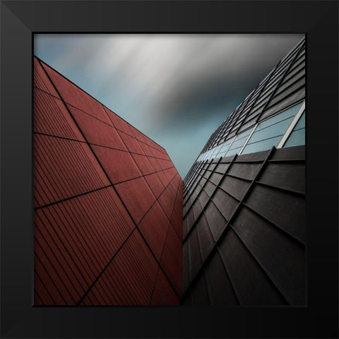 the visOr Black Modern Wood Framed Art Print by Claes, Gilbert