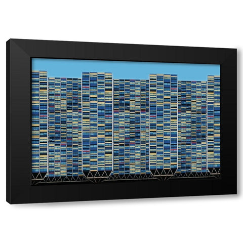 Big bigger biggest Black Modern Wood Framed Art Print with Double Matting by Van Maastricht, Henk