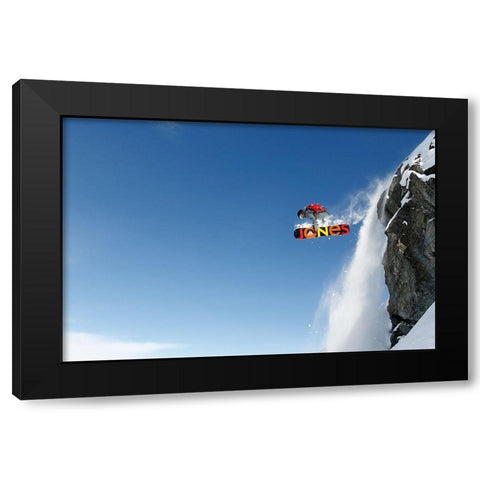 Lac des Vaux Black Modern Wood Framed Art Print by Sanne, Jakob