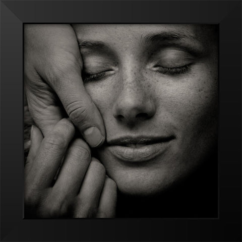 Love inside Black Modern Wood Framed Art Print by Nastasenko, Andrey