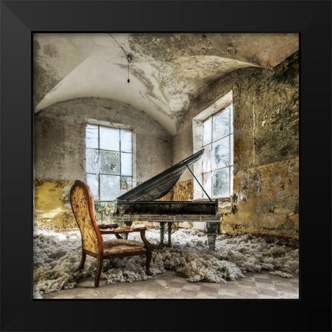 in heaven Black Modern Wood Framed Art Print by Benz, Mario