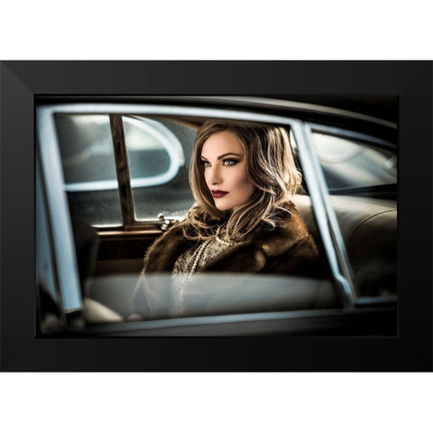 Driving the diva to the event.... Black Modern Wood Framed Art Print by Muller Photography, Peter