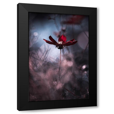 Tenue de soiree Black Modern Wood Framed Art Print by Bravin, Fabien