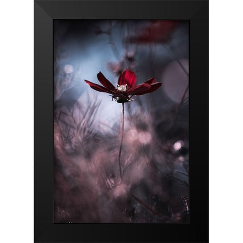 Tenue de soiree Black Modern Wood Framed Art Print by Bravin, Fabien