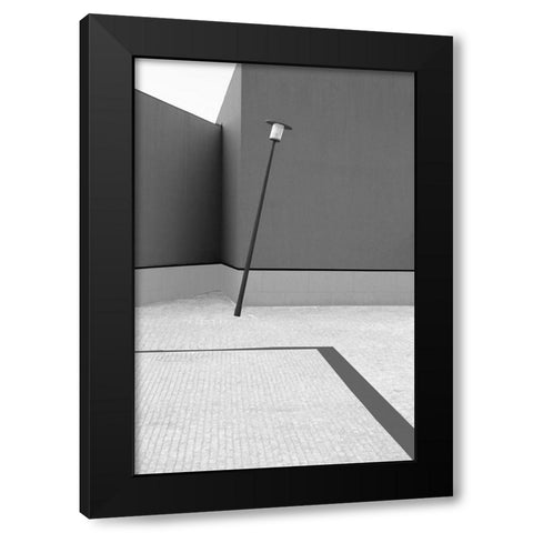 UNSTABLE BALANCE Black Modern Wood Framed Art Print by Azevedo, Olavo