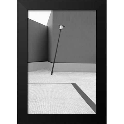 UNSTABLE BALANCE Black Modern Wood Framed Art Print by Azevedo, Olavo