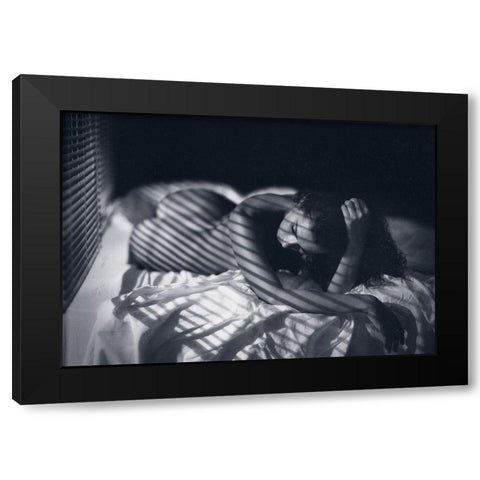 Katrin Black Modern Wood Framed Art Print by Rise, Zachar