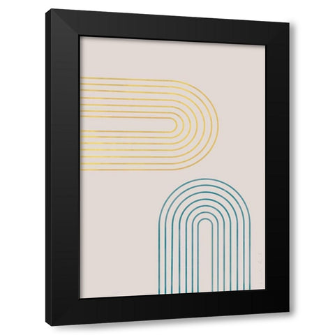 Archs in Spring Black Modern Wood Framed Art Print by Artographie Studio