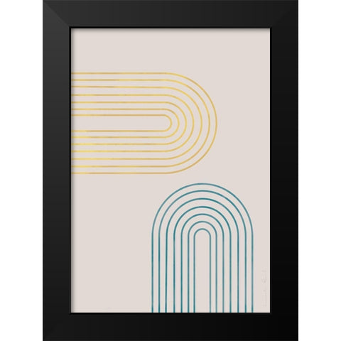 Archs in Spring Black Modern Wood Framed Art Print by Artographie Studio