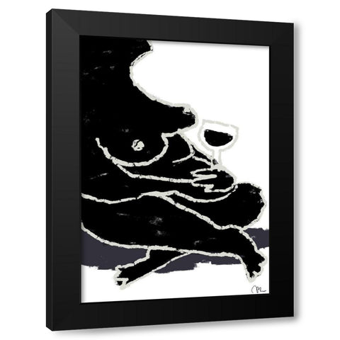 A Break Black Modern Wood Framed Art Print by Artographie Studio