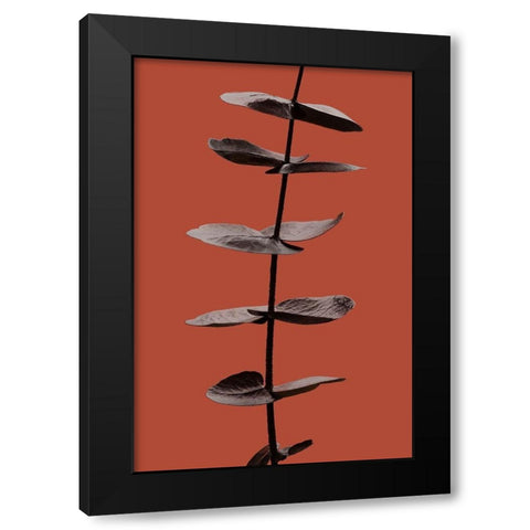 Eucalyptus Rust 03 Black Modern Wood Framed Art Print with Double Matting by Artographie Studio