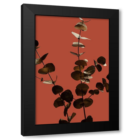 Eucalyptus Gold Rust 01 Black Modern Wood Framed Art Print by Artographie Studio