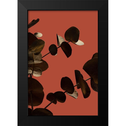 Eucalyptus Gold Rust 02 Black Modern Wood Framed Art Print by Artographie Studio