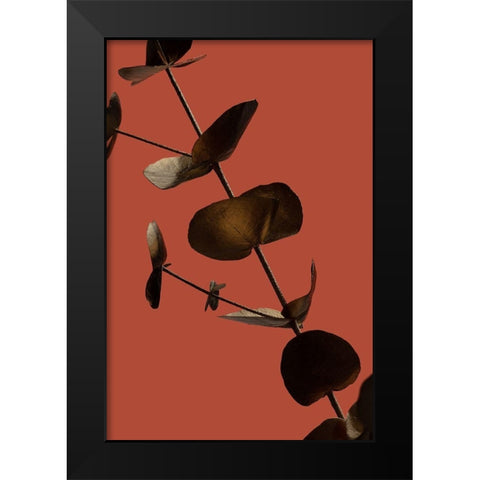 Eucalyptus Gold Rust 03 Black Modern Wood Framed Art Print by Artographie Studio