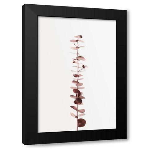 Eucalyptus Copper No 01 Black Modern Wood Framed Art Print by Artographie Studio