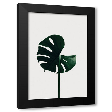 Monstera Natural 06 Black Modern Wood Framed Art Print by Artographie Studio