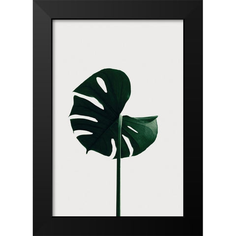 Monstera Natural 06 Black Modern Wood Framed Art Print by Artographie Studio