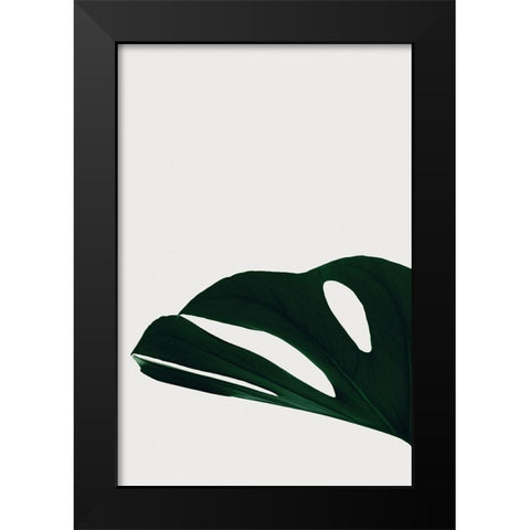Monstera Natural 21 Black Modern Wood Framed Art Print by Artographie Studio