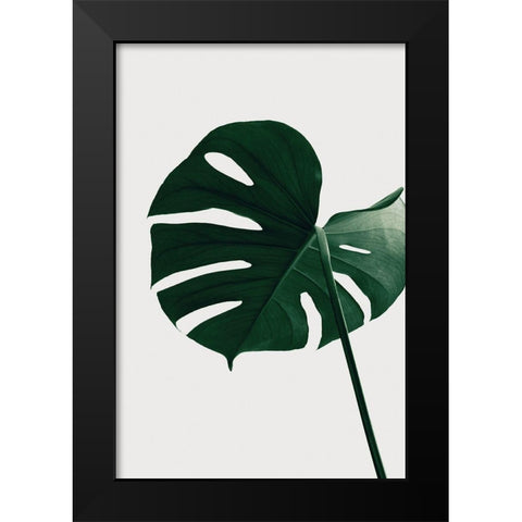 Monstera Natural 33 Black Modern Wood Framed Art Print by Artographie Studio