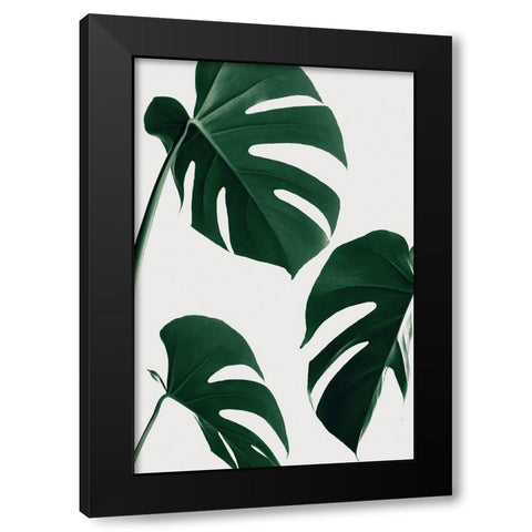 Monstera Nautral 39 Black Modern Wood Framed Art Print by Artographie Studio