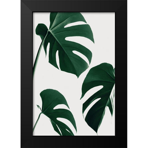 Monstera Nautral 39 Black Modern Wood Framed Art Print by Artographie Studio