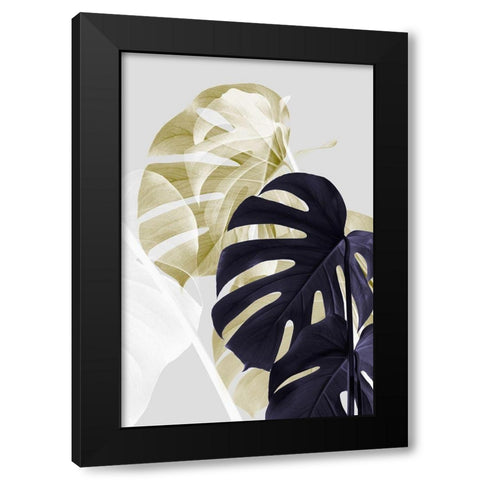 Monstera Creative 06 Black Modern Wood Framed Art Print by Artographie Studio