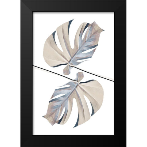 Ying Yang 02 Black Modern Wood Framed Art Print by Artographie Studio