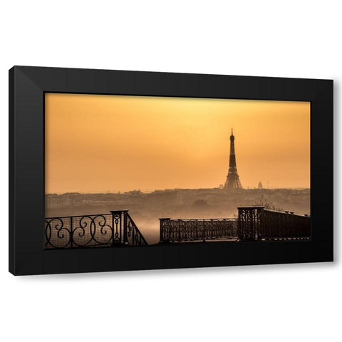The Awakening of the Iron Lady Black Modern Wood Framed Art Print by Pacifico