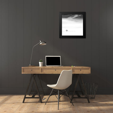 Poems of Silence Black Modern Wood Framed Art Print by Nodeh, Mostafa